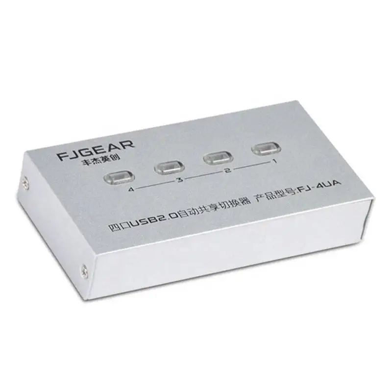 FJ-4UA 4 порта USB 2,0 коммутатор ПК принтер автоматический Переключатель Селектор концентратор принтер sharer принтер коммутатор