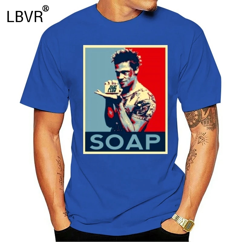 Стильная футболка с изображением мыла бойцовского клуба Брэда Питта Обамы