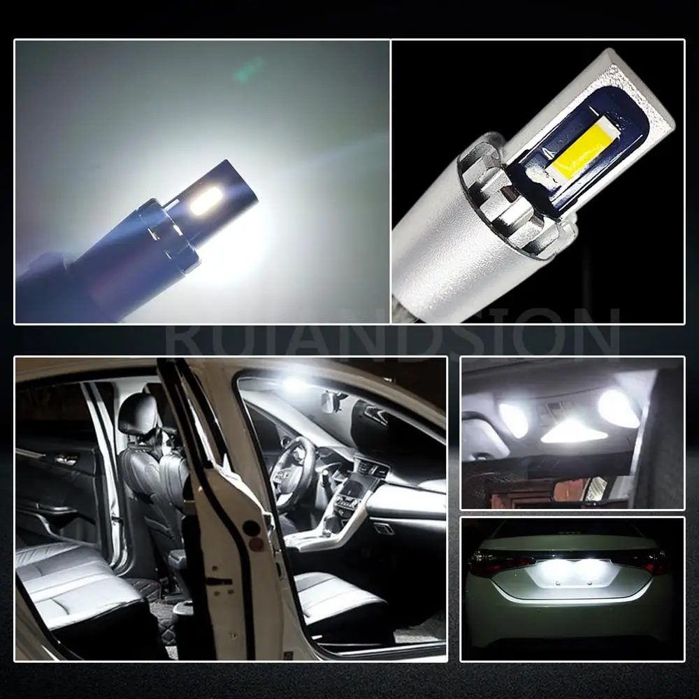 

2 pcs T10 W5W 194 Canbus led bulb car dashboard light instrument lamp 10-30V 12V 24V blue green lemon yellow white No Flash