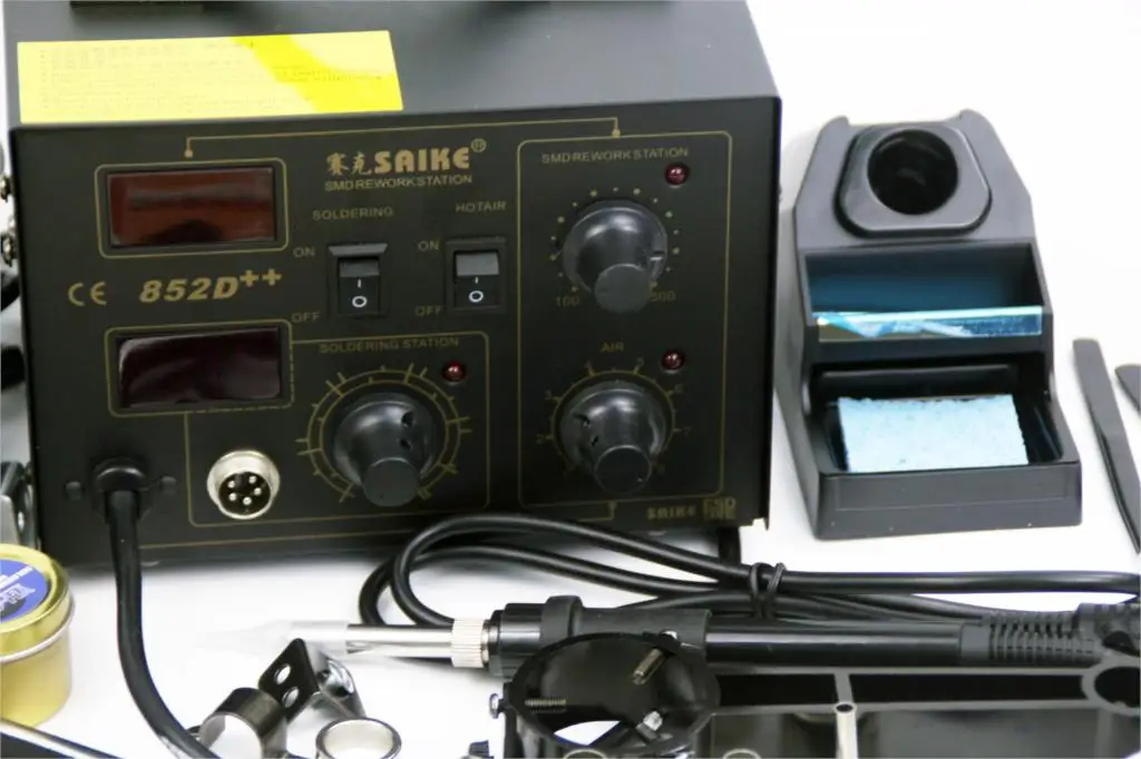 SAIKE 852D + электрическая паяльная станция фена 2в1 сварочный комплект стандартная с