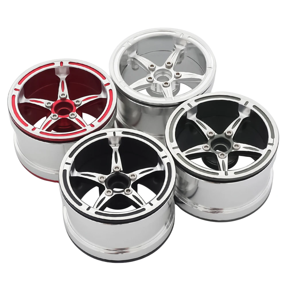 4 шт. 2 ступица обода колеса из алюминиевого сплава Beadlock для 1/10 радиоуправляемого