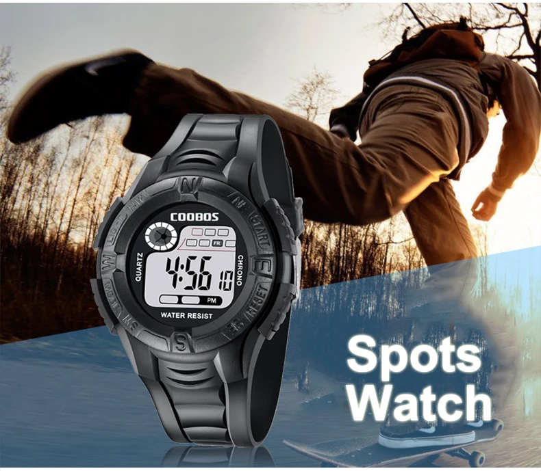 

Children Digital Watches Waterproof Dial Luminous Alarm LED Week Display For Boys Girls Gifts Casual Sports Fashion Watch