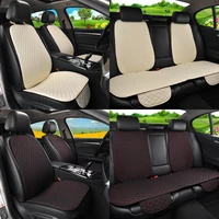 5seats flax car seat covers for mitsubishi asx 308 eclipse cross grandis montero lancer pajero outlander auto seat cushion cover