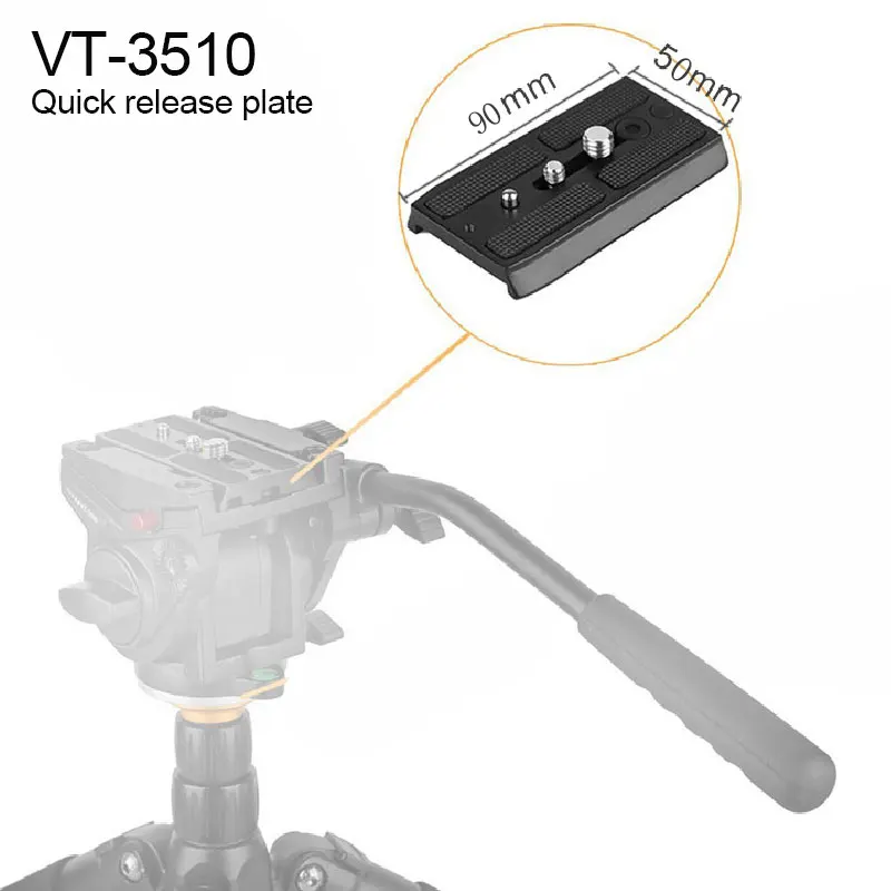 Головка штатива с быстроразъемной пластиной для VT-3510/VT-3520/KH-6750/VT-1510 | Электроника