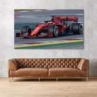 Плакаты с изображением гоночной машины феррарис SF90 Формула 1 F1, картины на холсте для украшения гостиной