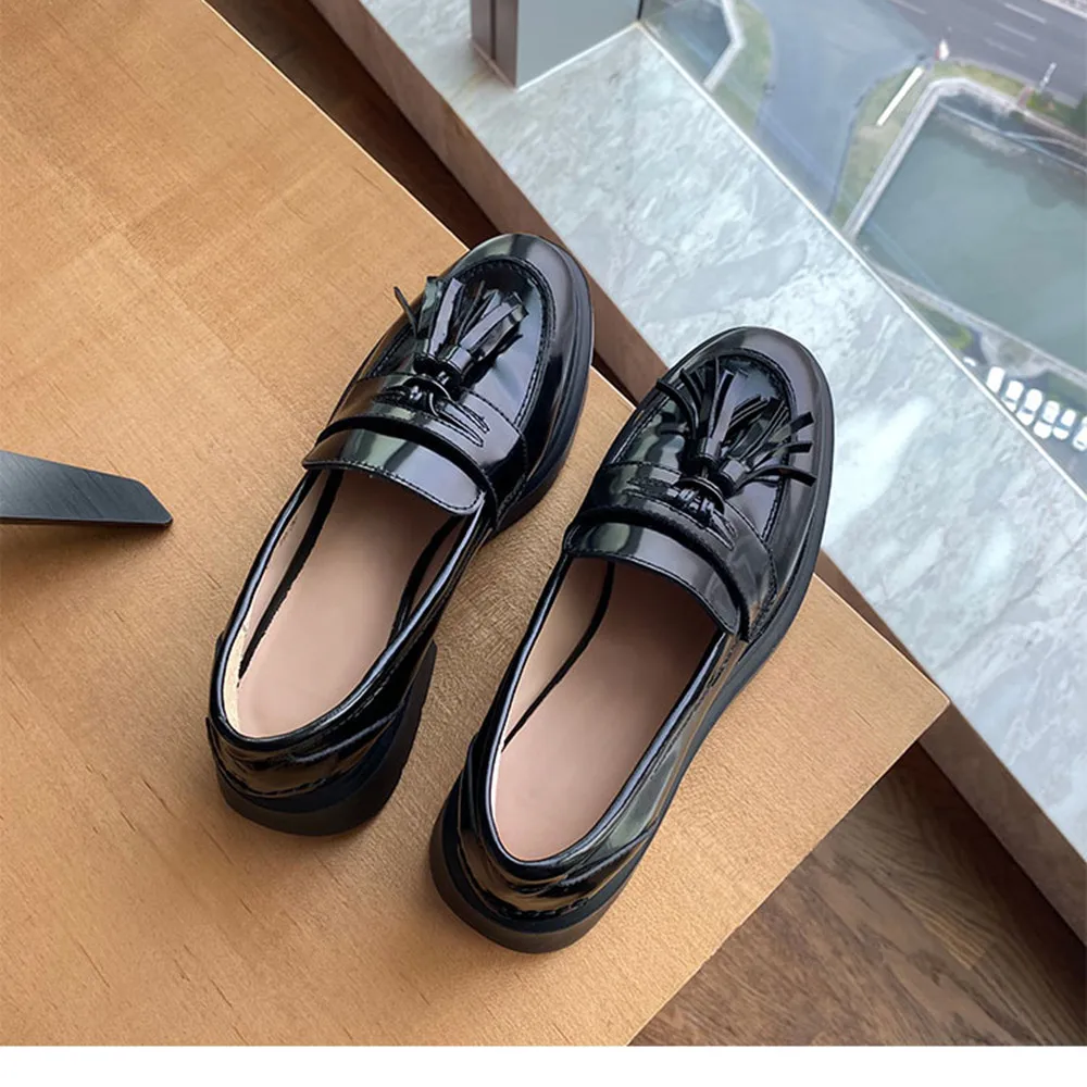 Мужские кожаные туфли синие или красные лоферы в британском стиле Повседневная