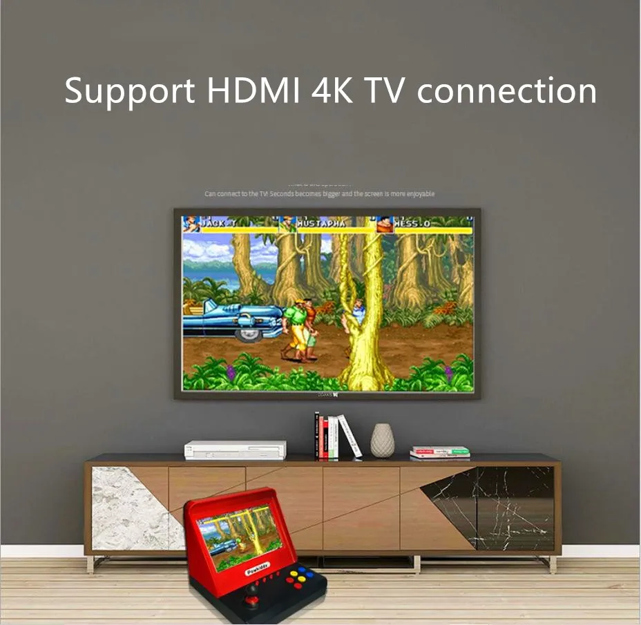 Powkiddy 7 дюймов Большой экран Ретро Мини Портативная Аркада для GBA ностальгическая