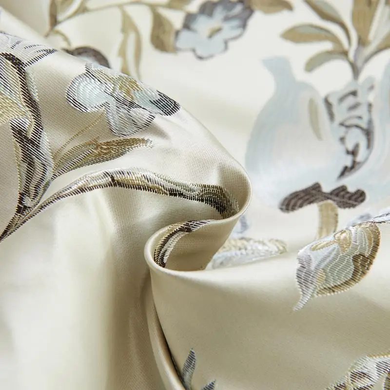 Роскошный свадебный комплект постельного белья из сатина и жаккарда с цветочным