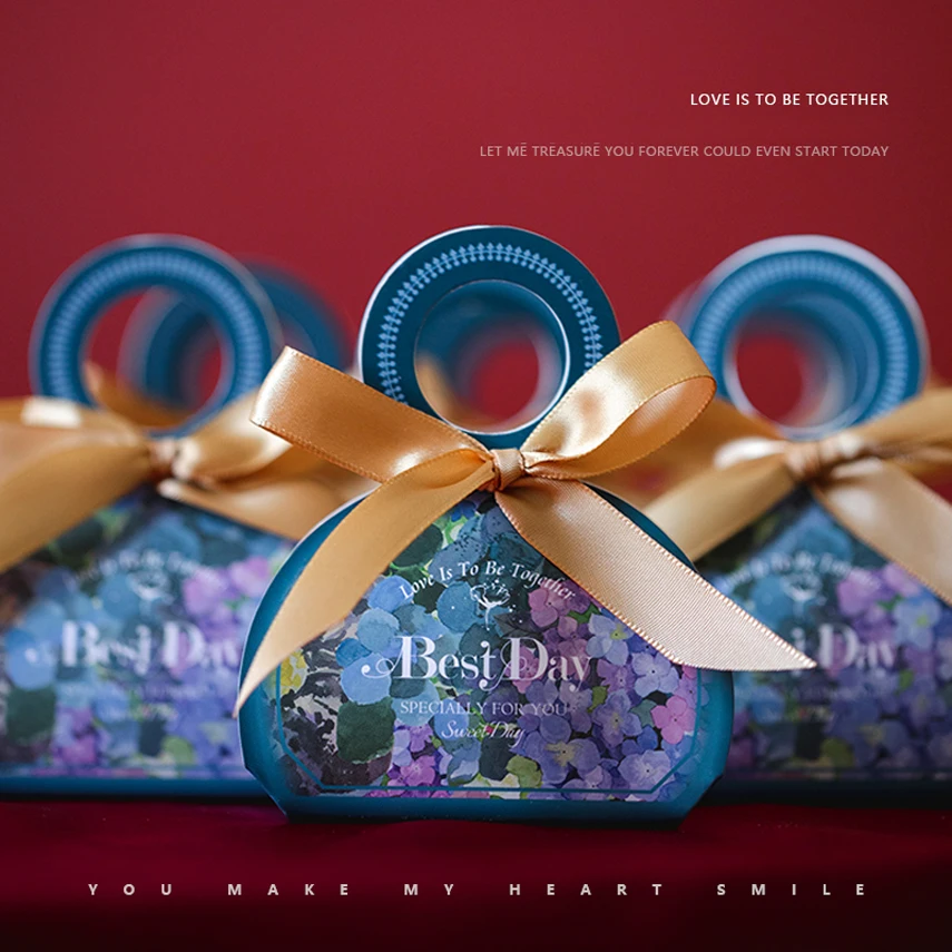 Коробка для конфет с нильским садом Свадебная коробка украшений Подарочный