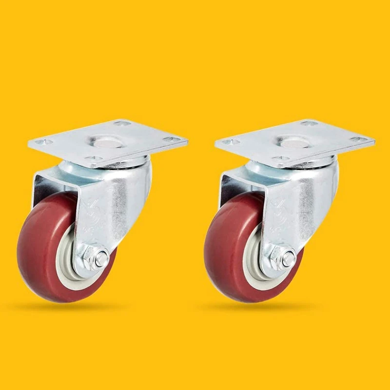 

2PCS 4-Inch Universal Caster Trolley Caster Brake Caster Wheel Set, No Brake