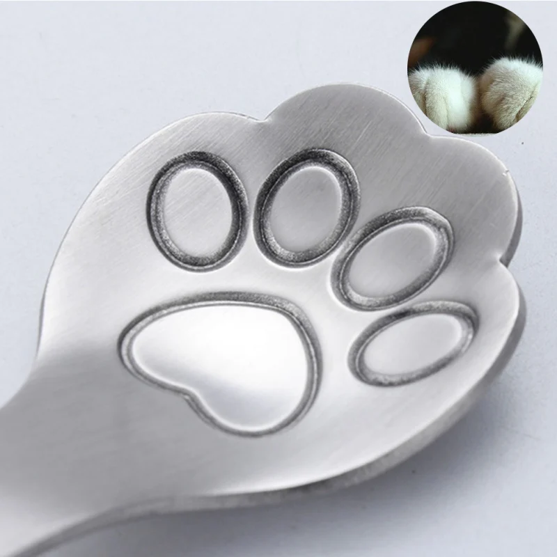 Симпатичный мини 304 Нержавеющая сталь помешивая ложкой ложки с длинной ручкой в