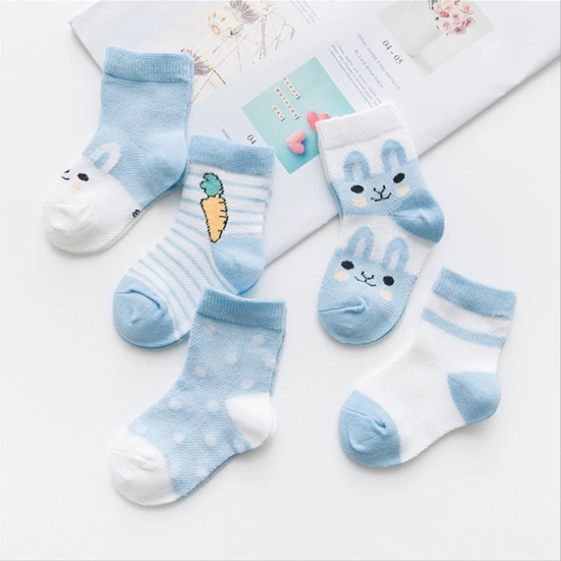 Жаккардовые удобные теплые хлопковые носки для маленьких девочек и мальчиков 5