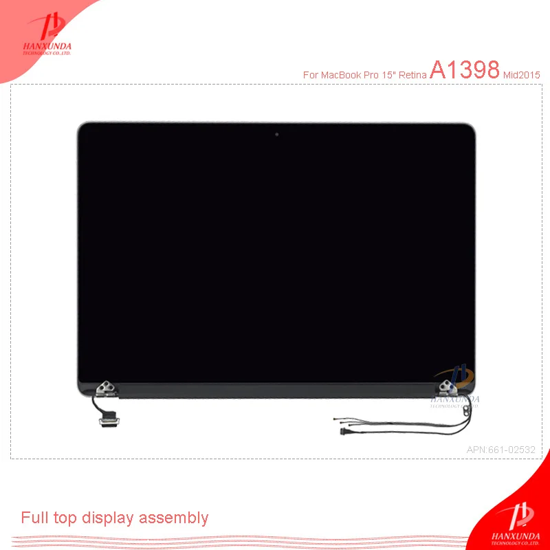 Новый оригинальный ЖК-дисплей A1398 HANXUNDA для Macbook Pro Retina 15 4 '' Дисплей в сборе |