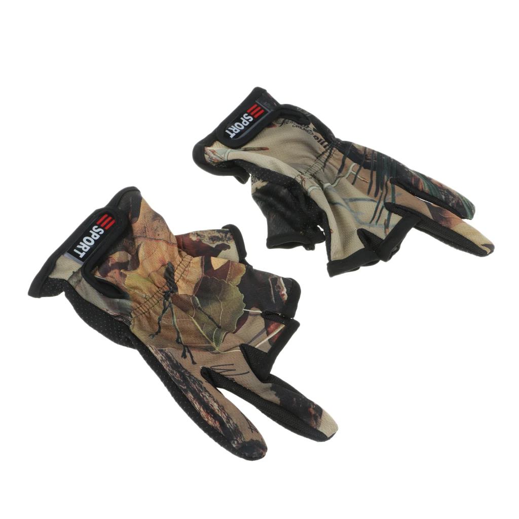 1 пара перчатки для рыбалки с 3 пальцами занятий спортом на открытом воздухе охоты