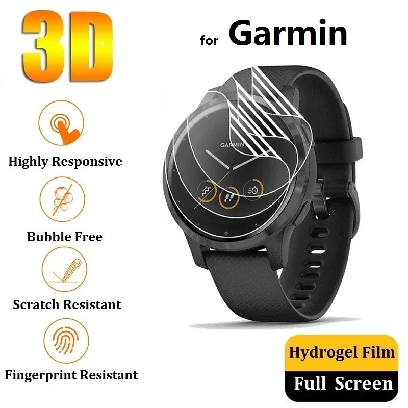 

Screen Protector for Garmin Vivoactive 4S Soft Hydrogel Protective Film for Garmin Vivoactive 4S Smart Watch (Not Glass)
