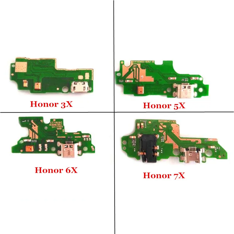 Док разъем порт usb зарядное устройство плата гибкий кабель для huawei Honor 3X5X6X7X8 9 Lite 9i 10 Play V8 V9 V10|Шлейфы мобильных