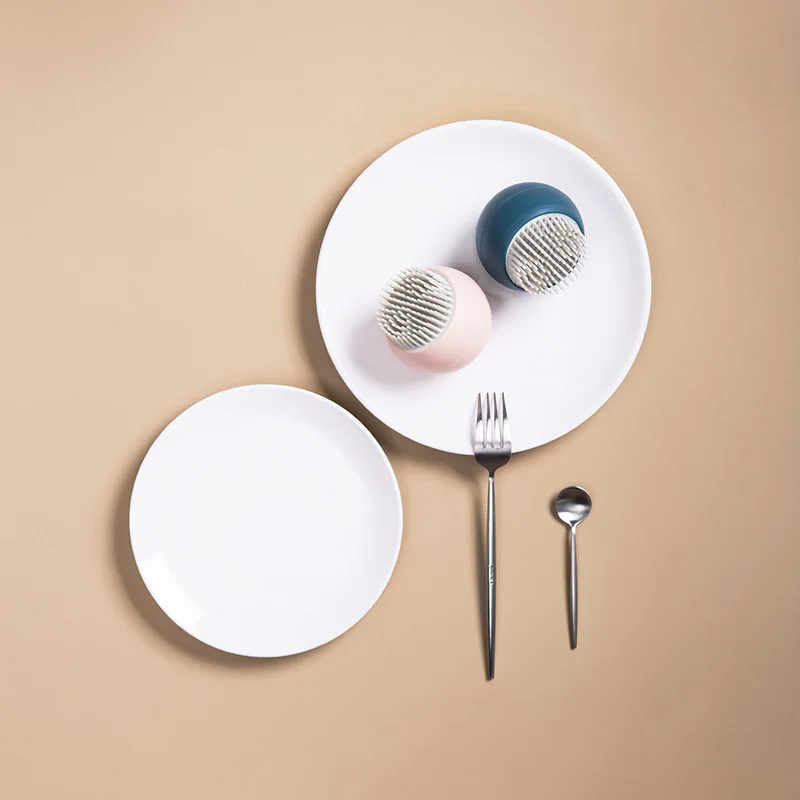 Силиконовая моющая чаша Шар горшок щетка для очистки Многофункциональный