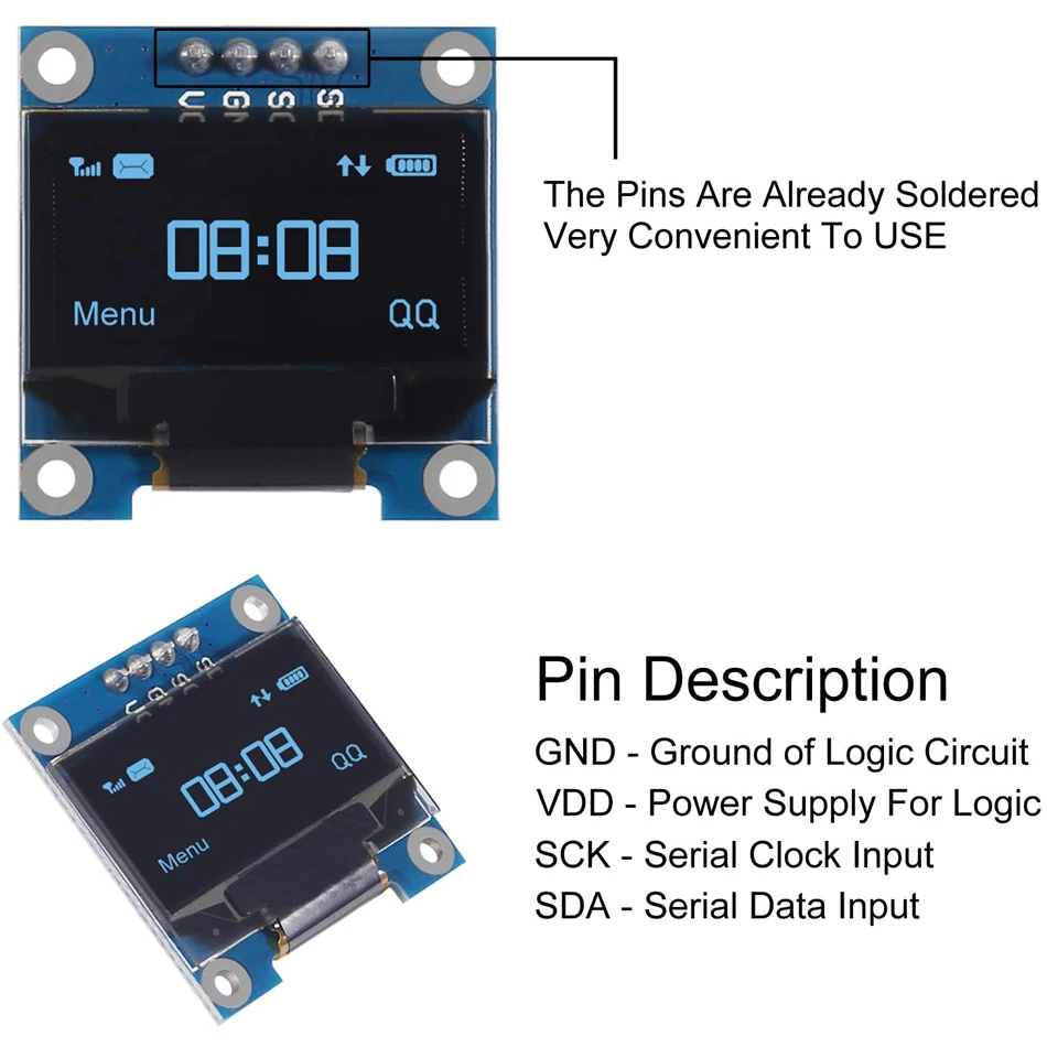 0,96 IIC OLED ЖК-экран x 64 дисплей синий DS3231 AT24C32 IIC RTC Clock модуль Micro SD Mini TF Card Adapter Reader Driver (art.: 3920b49ce4cfa) - 3920b49ce4cfa