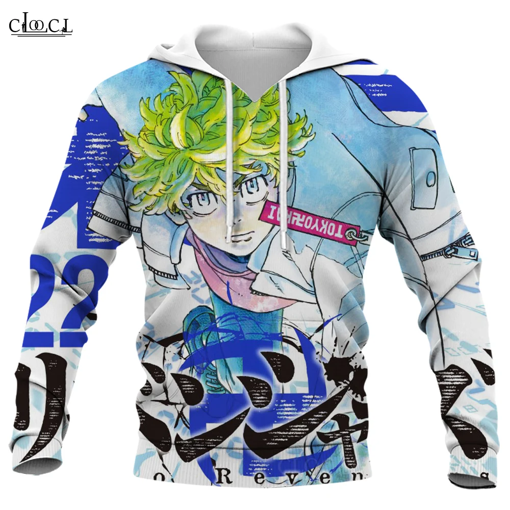 

CLOOCL Popular Tokyo Revengers Hoodies 3D Graphics Newest Japan Manga Printed Sweatshirts Pocket Casual Streetwear