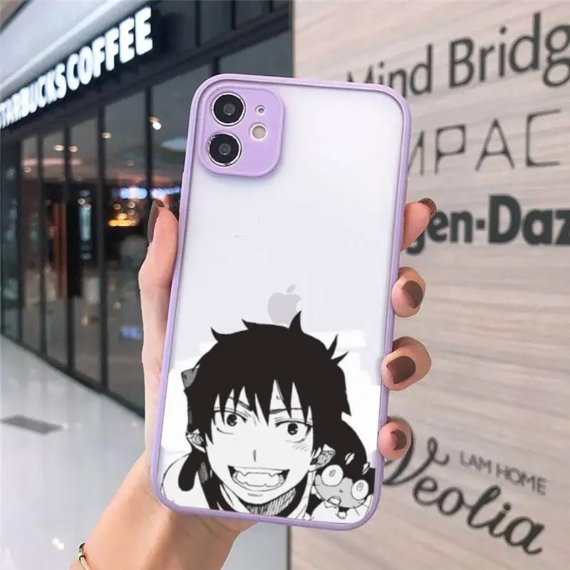 

Blue Exorcist high quality Phone Cases matte transparent For iphone 7 8 11 12 plus mini x xs xr pro max cover