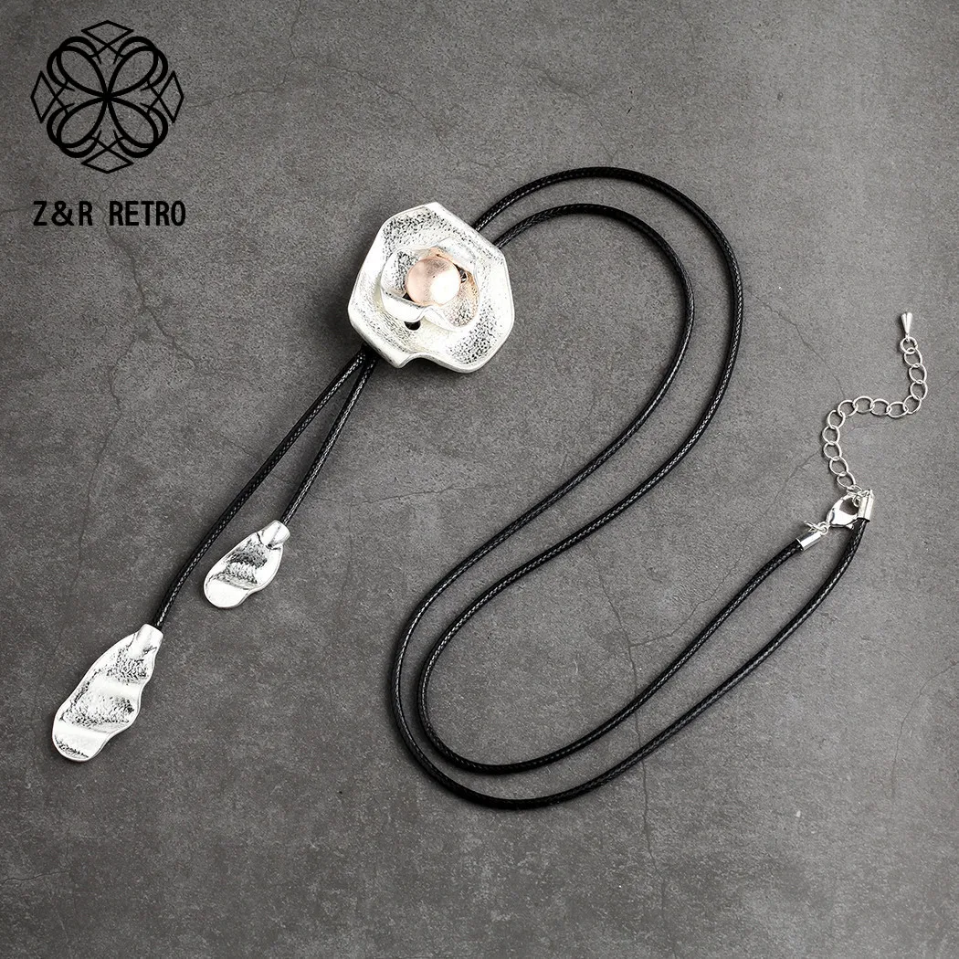 

Korean Fashion Rose Flower Jewelry For Women Long Necklace Stranger Things Chokers Pendants New in Jewellery Trending Products