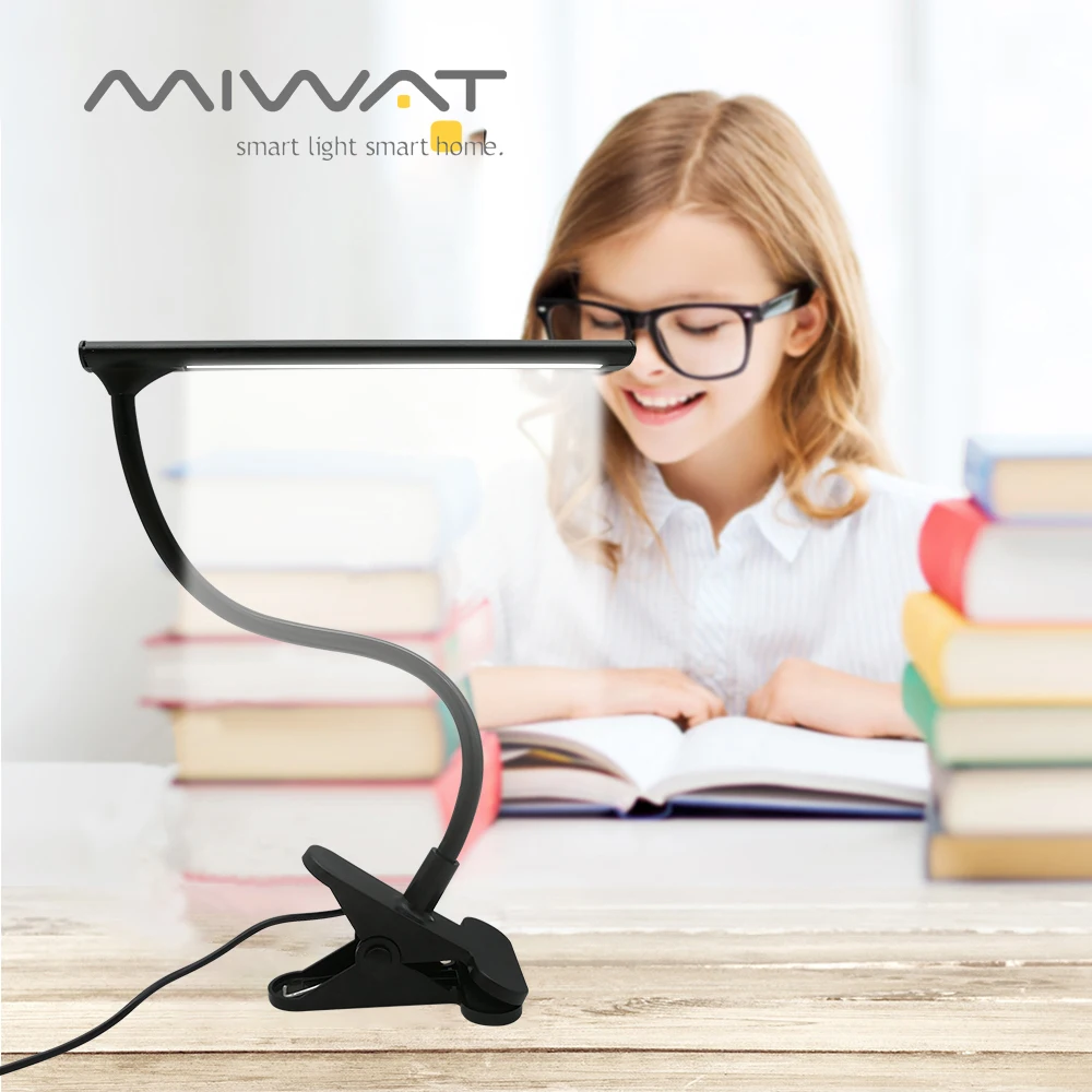 USB светодиодный регулируемый зажим для чтения книг лампа супер яркая DC 5V 3W