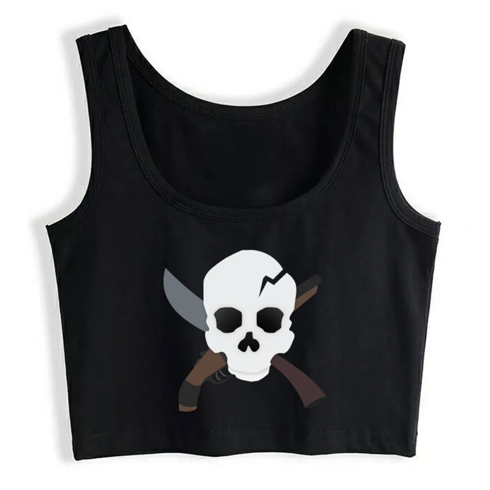 

Crop Top Women Skull Harajuku Tank Top Women Casual Women Clothes