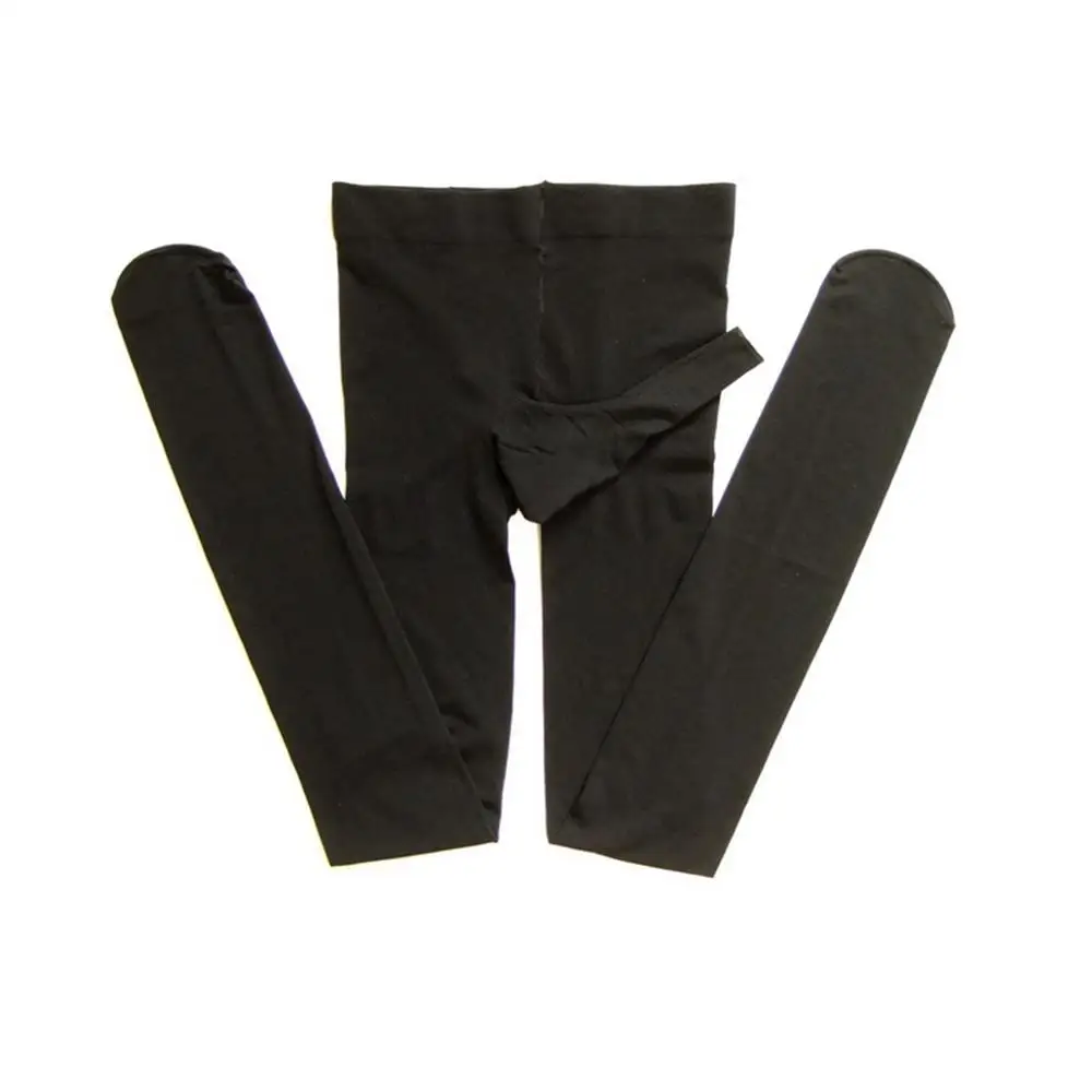 Сексуальные колготки для мужчин и женщин с открытым рукавом пениса эластичные