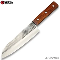 uzimia handmade 8cr steel 7inch santoku knives chef knife meat cleaver knife slicing knife kitchen knives cooking tools dc173