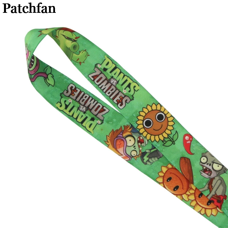 Patchfan растения призрак игра зеленый ID Pass карты Знак мультфильм шейные платки
