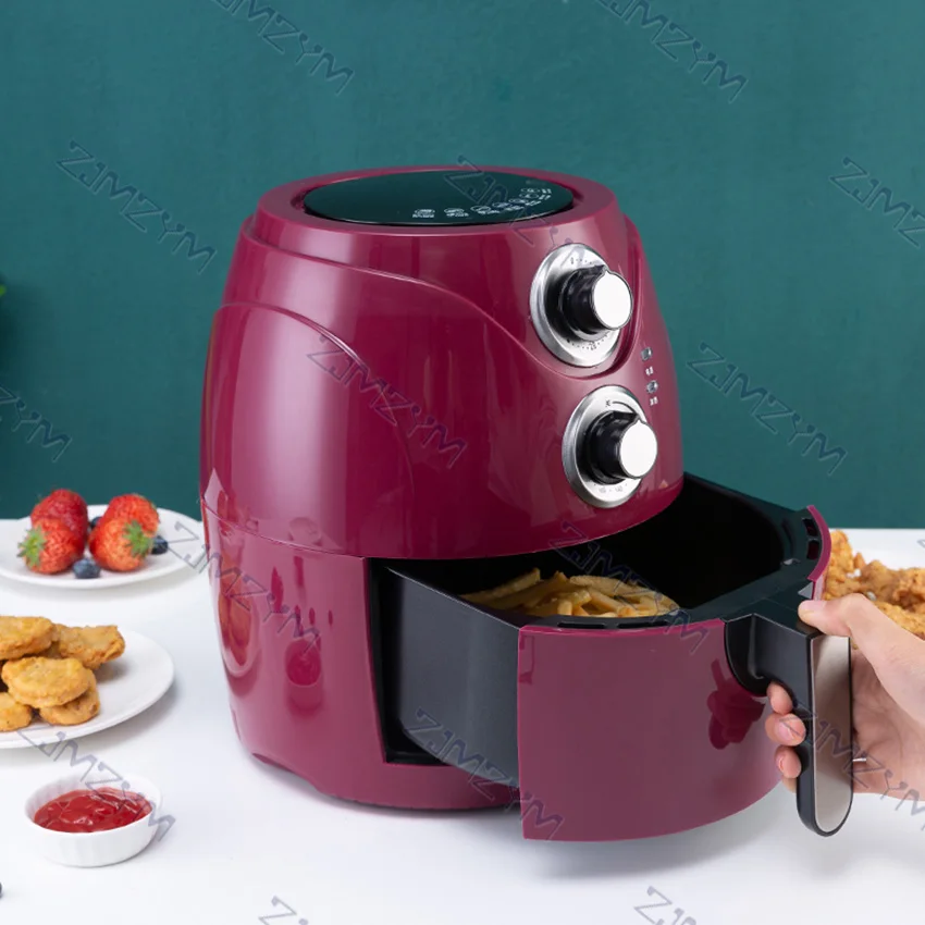 

KDF-528 3.5L Intelligent Smokeless Electric Air Frying Pan Deep Air Fryer Oven Pot Cooker Oil-free French Fries Making Machine