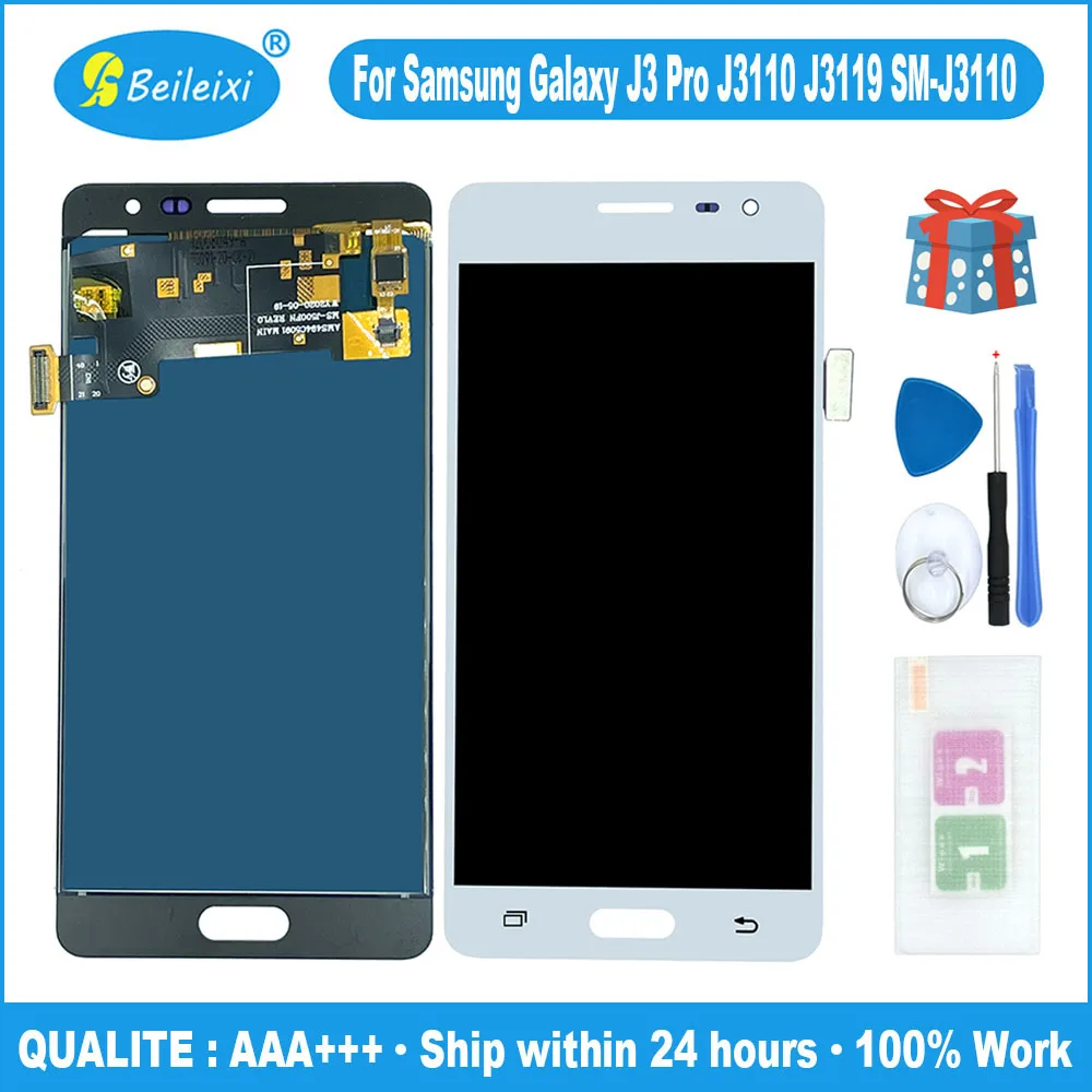 Для Samsung Galaxy J3 Pro J3110 J3119 SM ЖК дисплей сенсорный датчик дигитайзер в сборе запасные