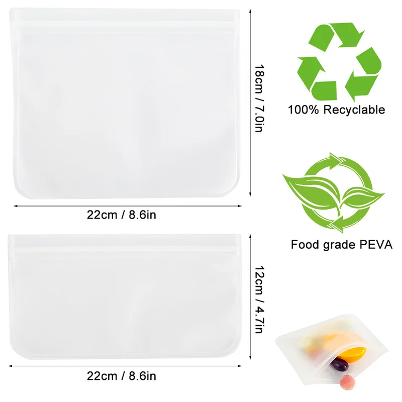 

10pcs Food Storage Bag Portable Self Sealed Tea Baking Packaging Bags Nuts Candy Cookies Snack Sandwich Leak-proof Ziplock Bag