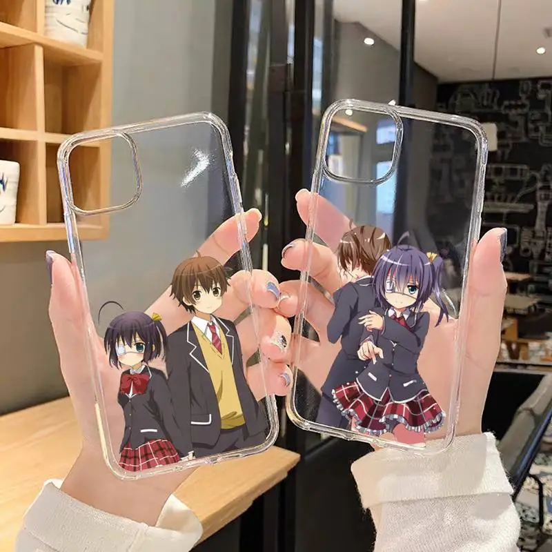 

chuunibyou demo koi ga shitai couple Phone Case Transparent for iPhone 7 8 11 12 13 mini pro X XS XR MAX Plus