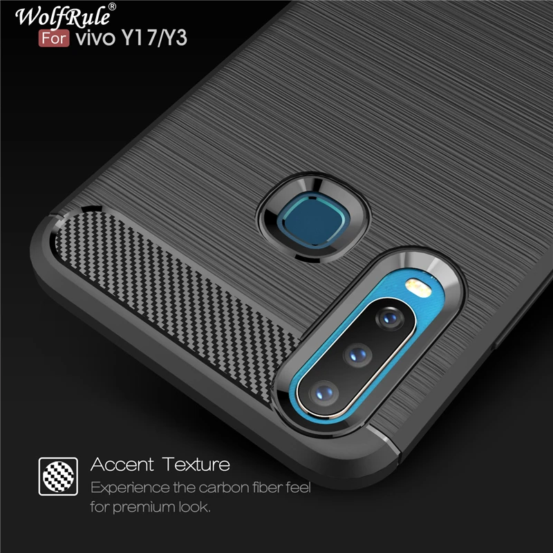 Чехол для Vivo U3X противоударный бампер из углеродного волокна чехол телефона U10 Y15