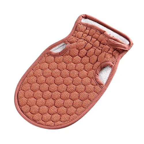 1 шт. душ отшелушивающие перчатки для ванной Bast Wisp мыть кожу спа массаж скраб губка для душа Аксессуары для чистки тела - Цвет: Red
