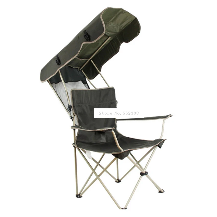 구매 휴대용 접이식 낚시 의자, 양산 옥스포드 패브릭 스틸 튜브 비치 의자 등받이 접이식 피크닉 캠핑 야외 의자