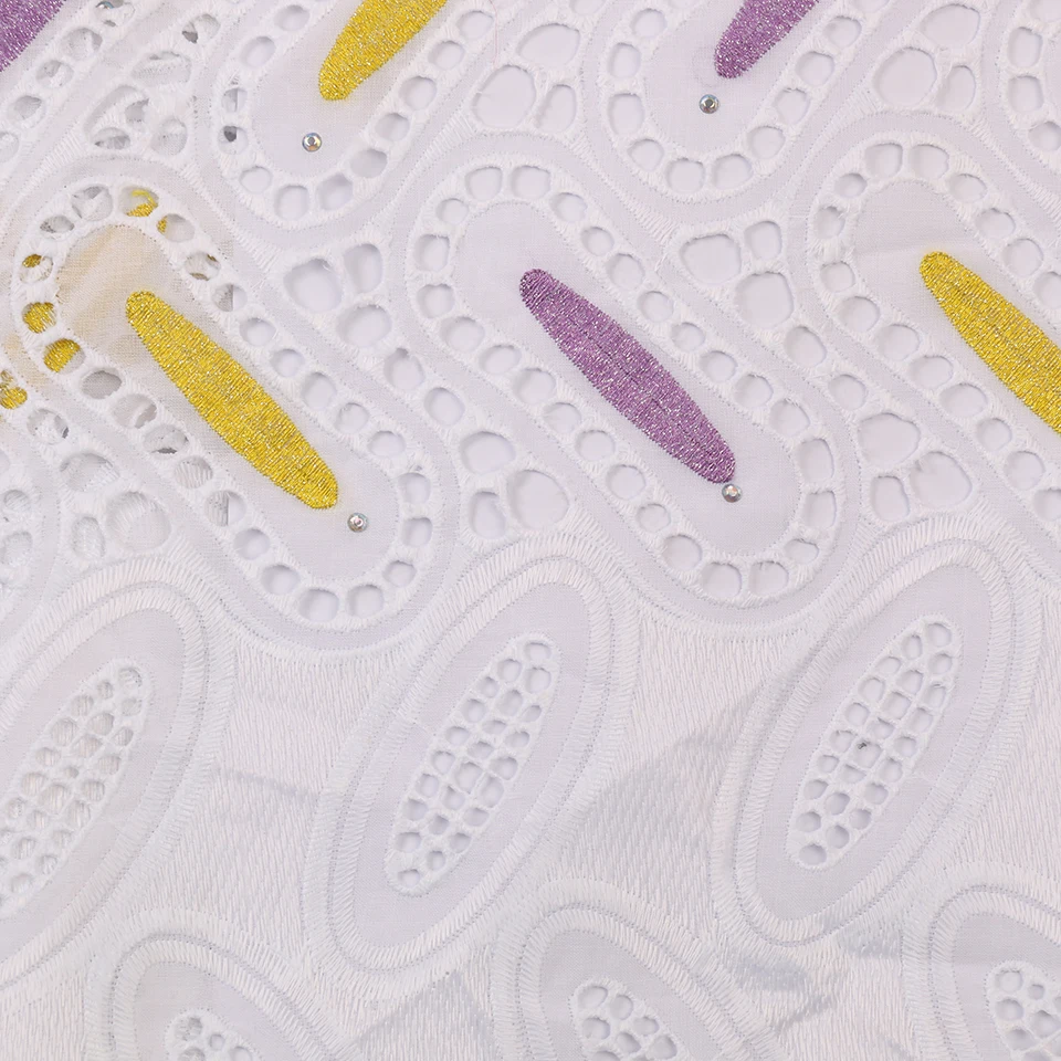 Ghana lace fabric latest swiss voile 2019 embroidery hollow out cotton laces for daily cloth KS2949B-2 | Аксессуары для одежды