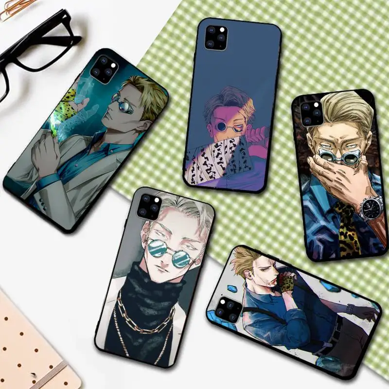

Kento Nanami Jujutsu Kaisen Glass Phone Case For Iphone 5 SE 2020 6 6s 7 8 plus X Xr XS 11 12 13 Mini Pro Max Fundas Cover