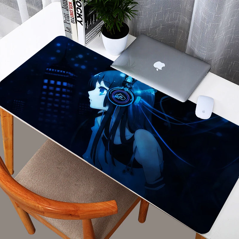 

K-on Large Gaming Mouse Pad For Csgo Game Mouse Pad Xl Players Locking Edge Rubber Keyboard Mat Mouse Pad Home Carpet MousePad