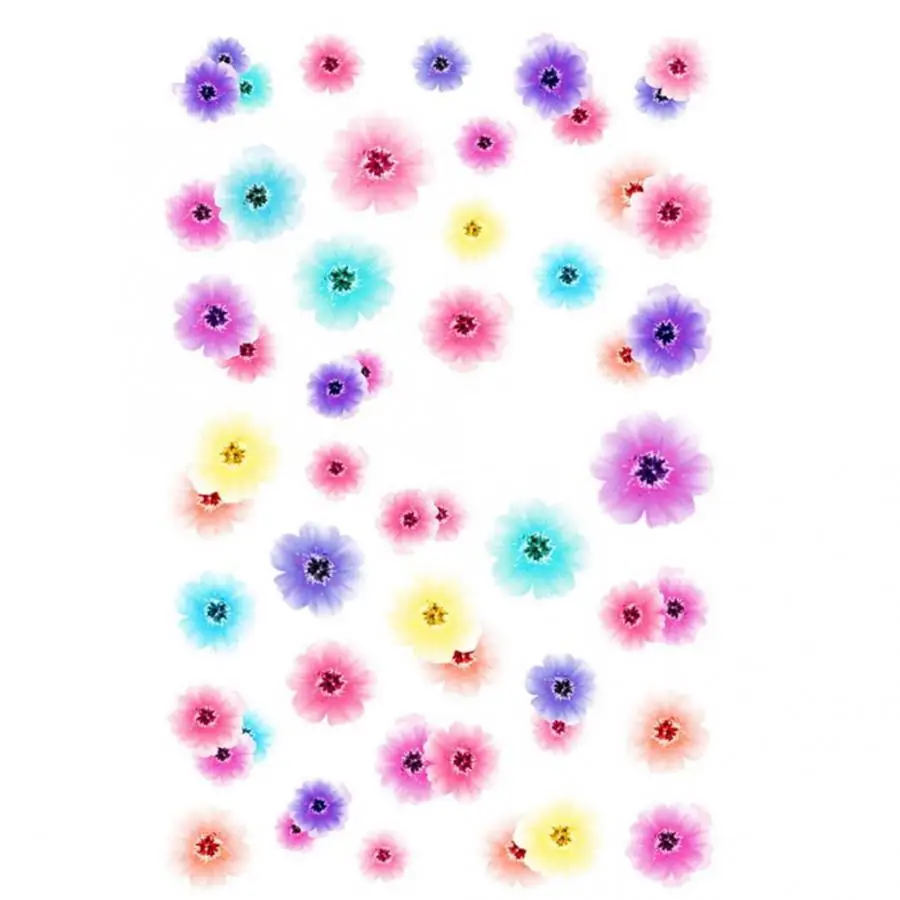 Дизайн ногтей DIY маникюр цветочный узор самоклеящиеся наклейки декоративные XF 3001