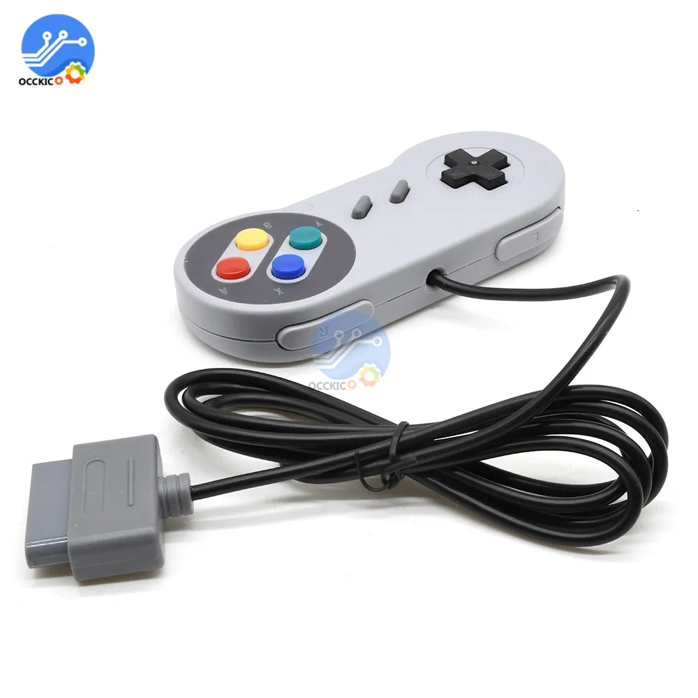 Game Controller Gamepads 16 Bit ABS Joystick Controller Pad for SNES System Console Gamepad images - 6