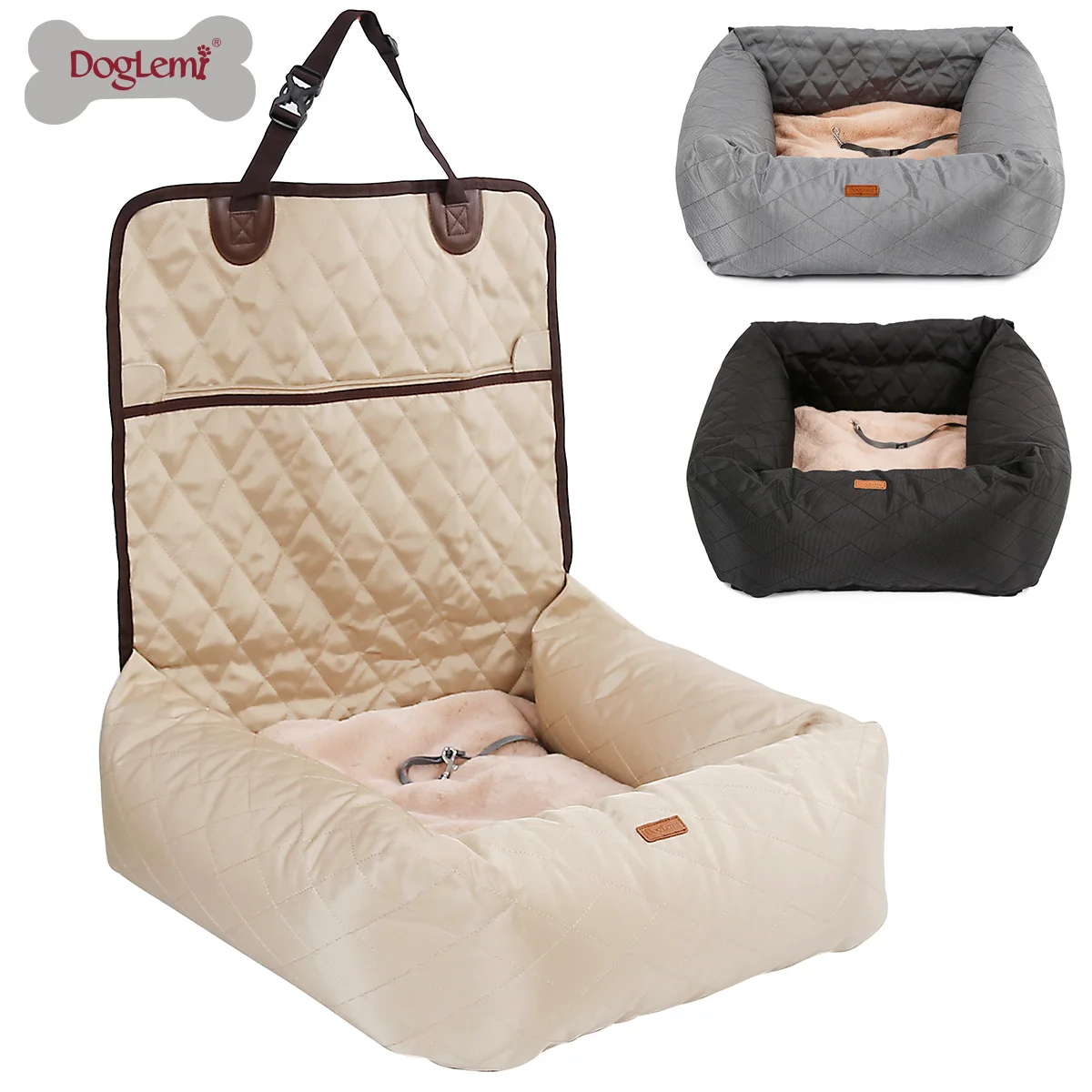 

Funtional Pet Booster Bed Deluxe Dog Pet Car Seat Cover dog bed