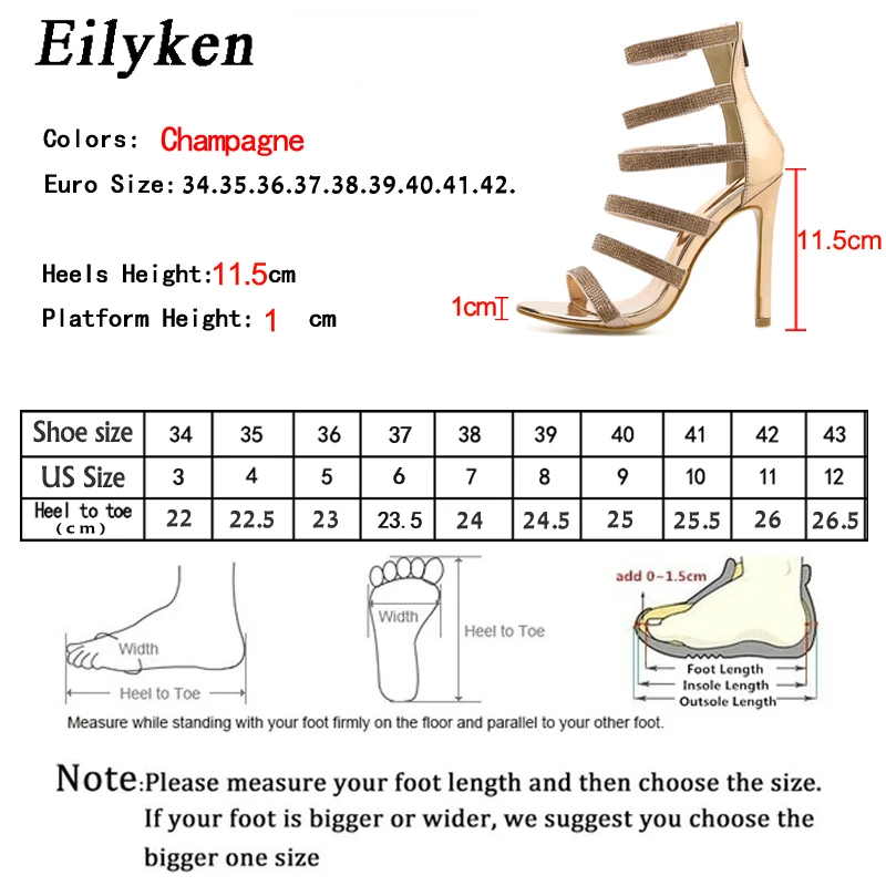 Eilyken/модный дизайн Блестящие стразы Туфли на шпильке с открытым носком Женские
