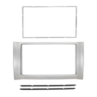 for chery a1 2010 2din double din siver car refitting dvd frame front bezel audio fascia