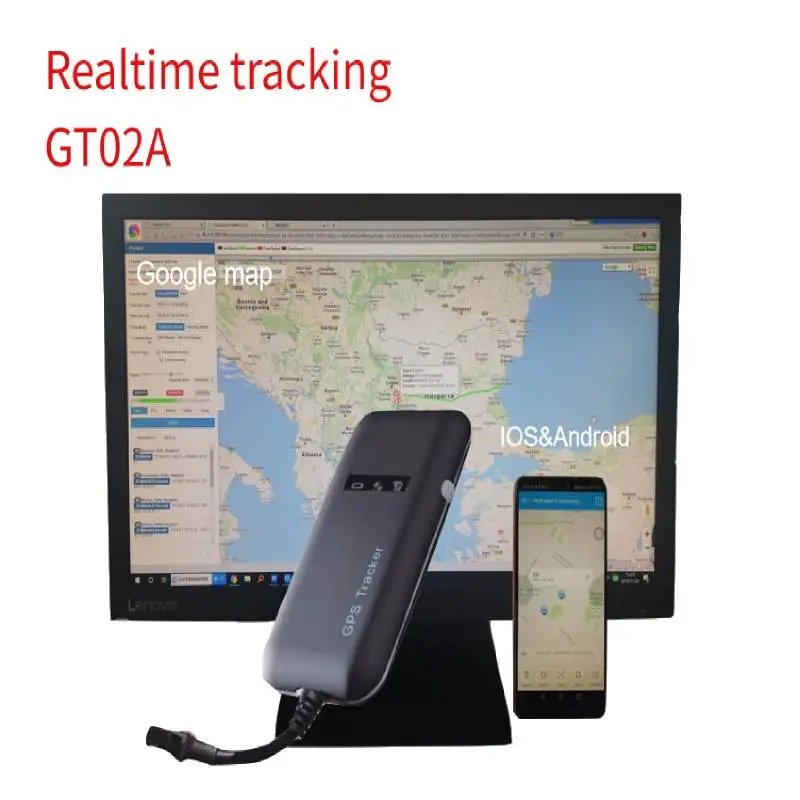 Гарантировано 4 группа Автомобильный gps трекер GT02A Google ссылка в режиме реального времени отслеживать
