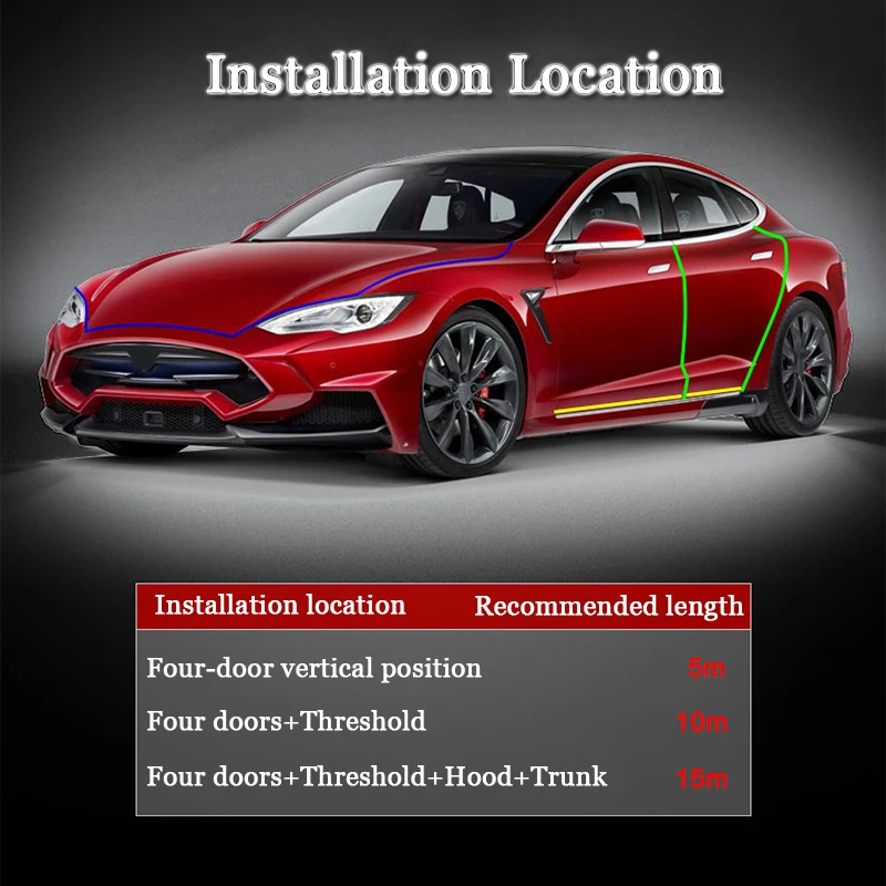 Резиновая защита от царапин на кромке двери автомобиля клейкие ленты молдинги