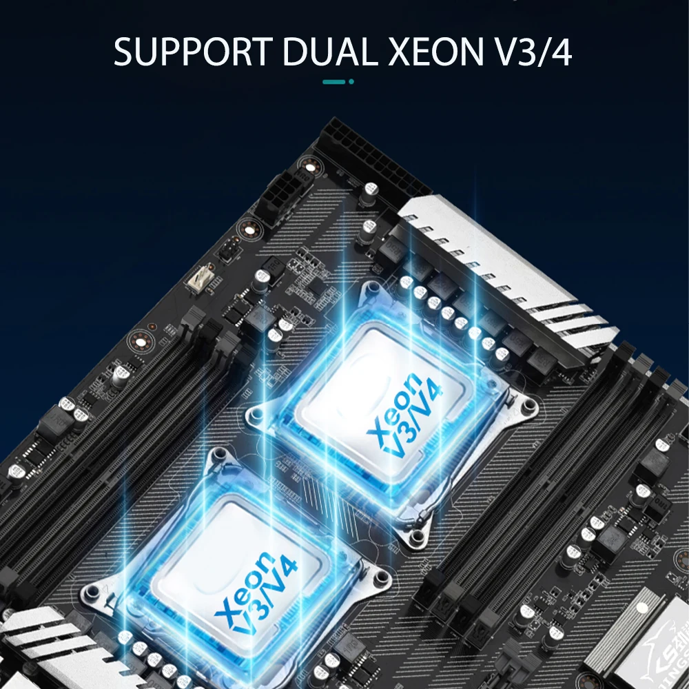 Kaufen JINGSHA X99-F2 Computer Motherboard E-ATX Dual Kanal DDR4 256G SATA 3,0 M.2 NVME USB 3,0 Mainboard Für Xeon V3 V4 CPU