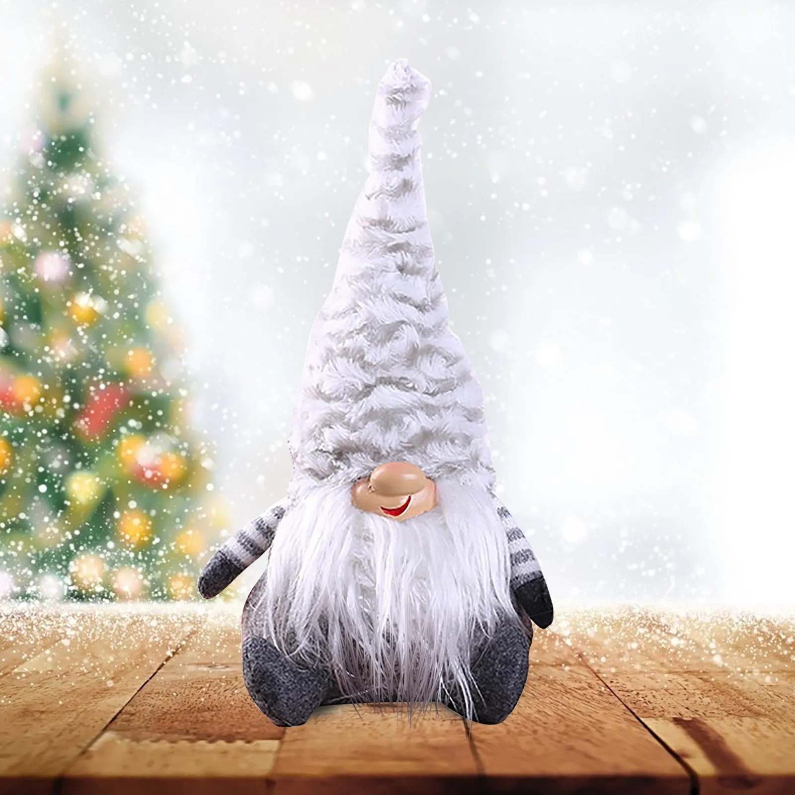 

Gnome, Рождественская Кукла без лица, Рождественское украшение, фигурка серого леса, мужчина, искусственное украшение, Новый Год 2022, Новый Год