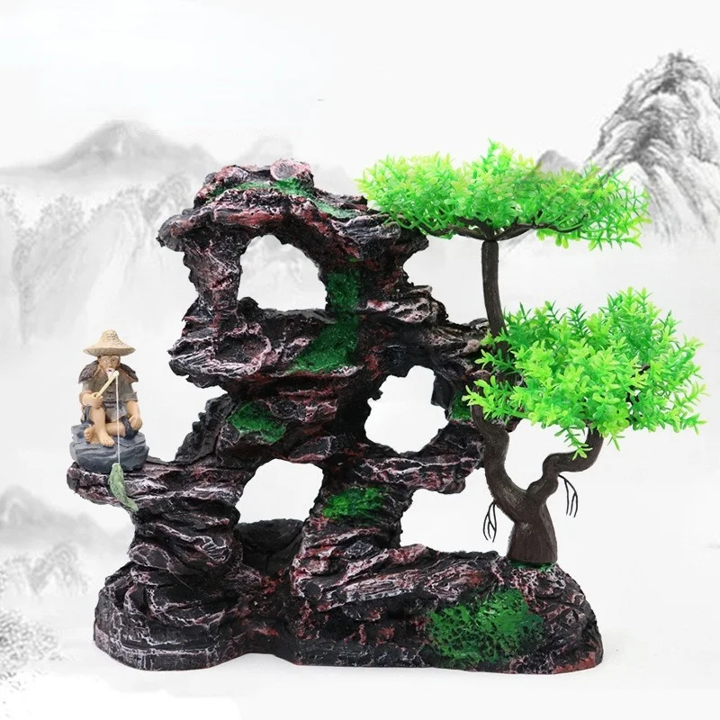 

Aquarium Sandstone Decoration Fish Tank Landscaping Large Stone Ornaments Fish Shelter Aquascape Landscape Aquarium Decor